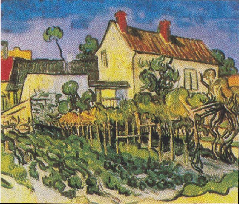 Vincent Van Gogh Das Haus von Pere Eloi Norge oil painting art